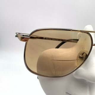 Vintage Berdel Sferoflex Tony Gunmetal Gold Aviator Sunglasses Italy FRAME ONLY 2