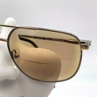 Vintage Berdel Sferoflex Tony Gunmetal Gold Aviator Sunglasses Italy FRAME ONLY 3