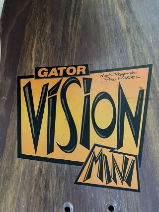 Vintage Vision Gator Mini Skateboard Deck