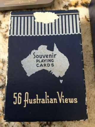 Antique Playing Cards - Australian Souvenir C 1946 - 1950