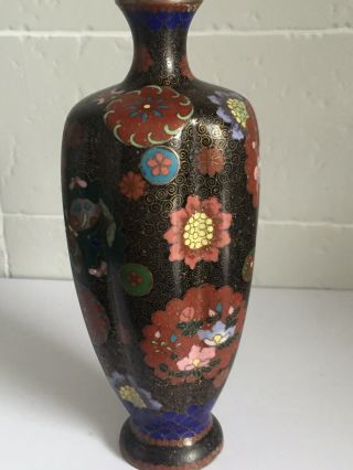 Stunning Antique Japanese Meiji Period Cloisonne Vase By Sano Toyosaburo