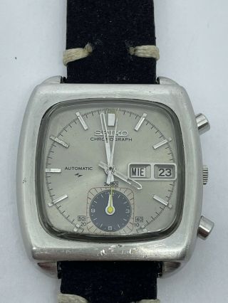 Vintage Seiko Monaco Silver Chronograph 7016 - 5000 Fully Service