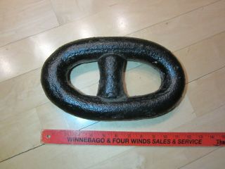 Vintage Anchor Chain Link From The Material Service Barge (22lbs)