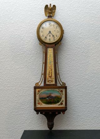 Antique Chelsea Banjo Clock Boston State House