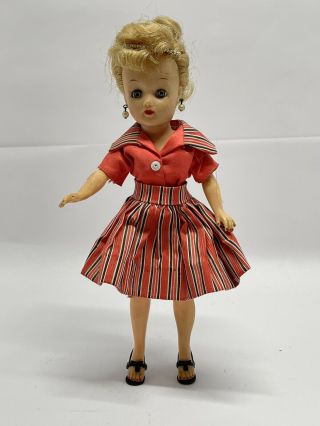 Rare Vintage Shirley Temple Ideal Doll,  10 1/2” Waitress Doll