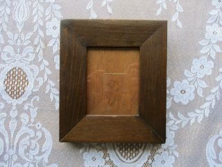 Small Antique 19th - C Miniature Wood Picture Frame Fits 3 - 1/2 X 4 - 1/4