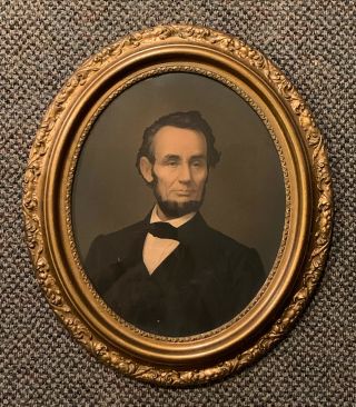 Antique E.  C.  Middleton Chromolithograph Of Civil War President Abraham Lincoln Nr