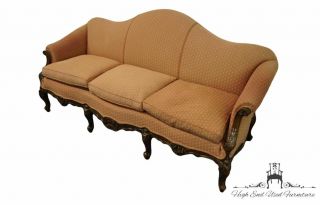 Vintage Antique Victorian Style Camel Back Upholstered Parlor Sofa 2