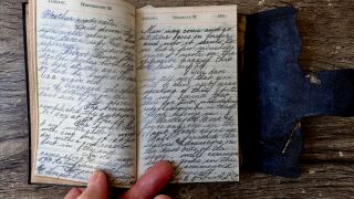 Circa 1881 Handwritten Diary Kansas Family Moves West Builds Store Land Grab