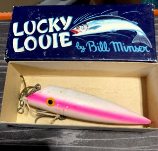 Vintage Lucky Louie Salmon Plug Pink -