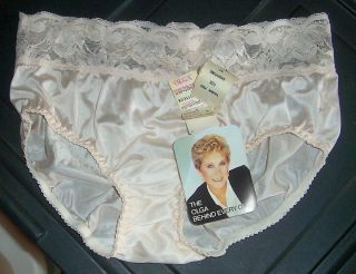 Vintage Olga Panties Nos W/tag Lace Waist Sheer Nylon Sz 5