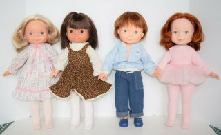 4 Vintage Fisher Price Dolls My Friend Mandy Jenny Mikey & Becky Ca 1978 - 1981