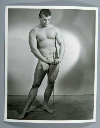 Male Nude Print,  Studio Pose,  1960 