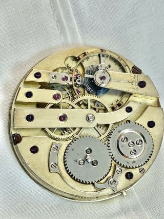 Stunning Large Swiss Possible Patek Antique Pocket Watch Movement