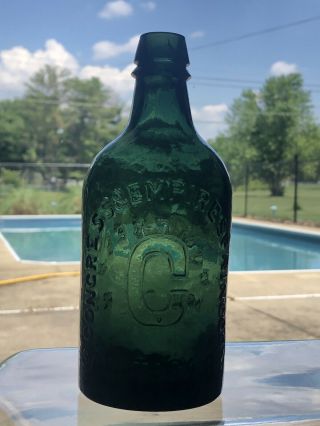 Antique Saratoga Bottle: Congress & Empire Spring Co.  Congress Water