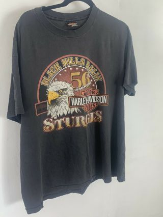 Vintage 96 Harley Davidson Sturgis Black Hills Rally 56th Anniversary Shirt Xl