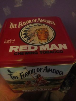 Antique Red Man Chewing Tobacco Limited Edition Tin