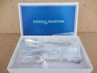 Rare Vtg Reed & Barton Pet Dog Cat Bunny Silverplate Flatware Set - Boxed