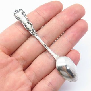 H.  H.  Curtis & Co.  Antique Victorian 925 Sterling Silver Enamel Spoon 3 