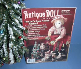 Antique Doll Collector Dec 2009 K R Caricature Dolls,  Poured Wax Dolls And More