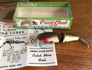 Vintage Creek Chub Spinning Jointed Pikie 9400 Pike Scale - Rare -