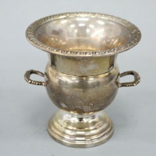Dunkirk Silversmiths Sterling Silver Footed Toothpick Holder Cup