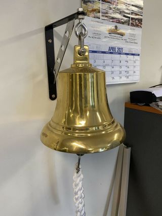 Vintage King George Vi Ship Brass Bell (1930’s)