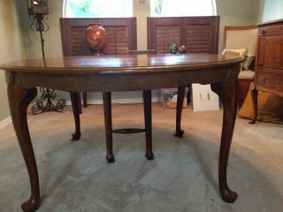 Antique Quartersawn Oak Furniture Dining Room Table 54” Round 4