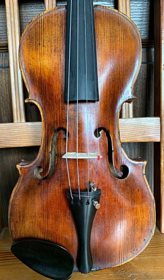 , Old,  Antique 4/4 Labelled Master Violin - Ready To Play