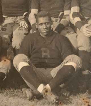 Antique 1919 Rutgers U Football Team Cabinet Photo W/ Paul Robeson Early 1910 