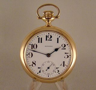 E.  Howard Series 11 21j 14k Gold Filled Swing - Out Open Face 16s Rr Pocket Watch