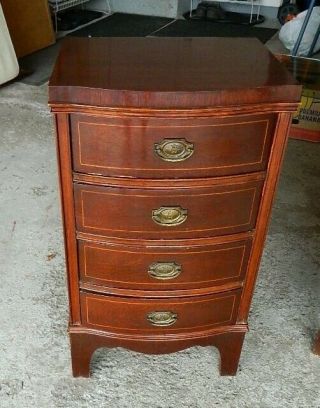 Antique Mahogany Bedroom Set High Chest,  Dresser w/ Mirror,  nightstand &Full size 4