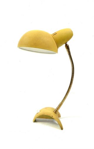 Yellow Mid Century Desk Light Table Lamp By Louis Kalff For Phillips
