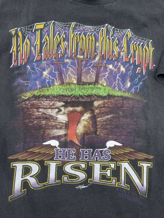 Vintage 95 Jesus Tales From The Crypt Parody Promo Tee Shirt Living Epistles 3