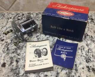 Vintage Direct Drive By Shakespeare No 1924 Model Fc Fishing Reel,  W/box
