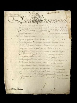 1762 Manuscript Document