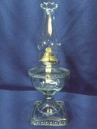 Antique Oil Lamp Eapg Early 1900 