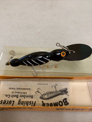 Vintage Bomber Fishing Lure Waterdog 1614 And Paperwork
