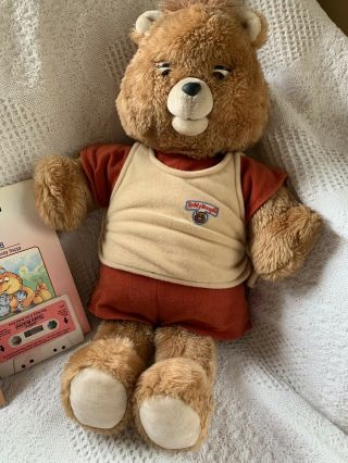 Teddy Ruxpin Vintage 1985 With Books And Tape