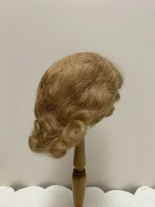Vtg Strawberry Blonde Mohair Wig Curls For Your Vintage Antique Doll 11” (5)