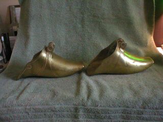 Antique Solid Brass Spanish Conquistador Stirrup Shoes