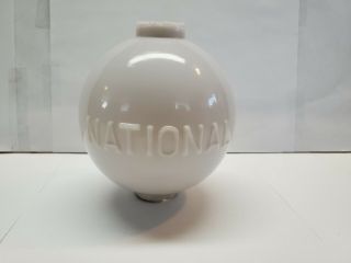 Vintage 5 In.  National White Milk Glass Lightening Rod Ball