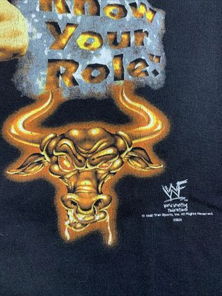1998 Titan Sports WWF The Rock Vintage T Shirt This Rock Doesnt Bleed 3