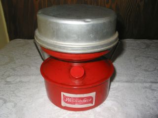 Vintage Montgomery Wards Western Field Oil Camping Stove Portable