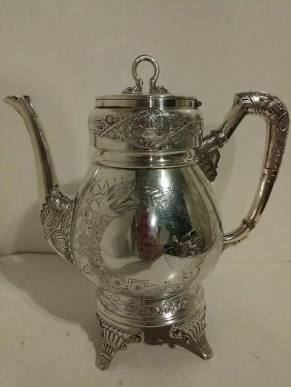 Vintage Wilcox Silver Plate Coffee Pot