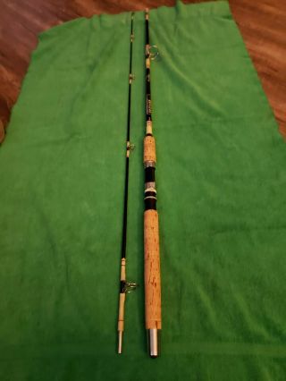 1 - Bradlow Quick Reflexe CF68 VTG 7ft Spinning Fishing Rod 2Pc USA Collectible 2