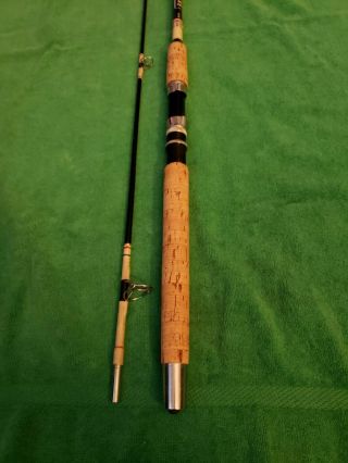 1 - Bradlow Quick Reflexe CF68 VTG 7ft Spinning Fishing Rod 2Pc USA Collectible 3
