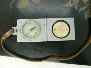 Vintage A - B Lyth Stockholm Sweden Pocket Compass Mcs4