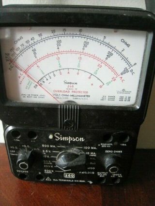 Vintage Simpson 260 Series 7p And 7pm Volt - Ohm Milliammeter Parts