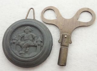 Antique Seth Thomas Mantel Shelf Clock Key & Pendulum Parts Repair